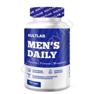 Kultlab Men's Daily, 120 капc (Капсулы), шт., арт. 0107042