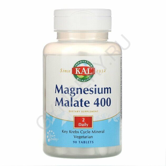 Kal Magnesium Malate 400mg 90 tab, шт., арт. 2607076