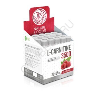 Nature Foods L-Carnitine 3500mg 25 ml amp (Вишня), шт., арт. 2608006